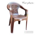 Full plastic chair made of strong material for comfortable sitting. 