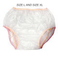 Premium PVC Adult Diaper Cover, Adult Incontinence Pants, Waterproof Underwear for Men and Women, Reusable, Large, 1pc.