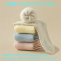 3 Pairs Women's Plush Socks Winter Thermal Fleece Lined Maternity Sleep Socks Non-Slip Grippers Soft Crew Socks For Cold Weather. 