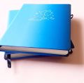 Space Doodle Minimalistic Galaxy blue BuJo Notebook Dot grid Diary Dotted pages Journal. 