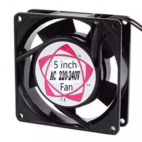 5 Inch DC 220~240-50/60Hz Cooling Fan Aluminium Body -Black | Daraz.com.bd
