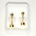 3Pairs Flat Screw Back Ball Stud Earrings for Women, Tiny Ball Earrings with Confortable Flatback for Cartilage Helix Tragus Lobe Piercing. 