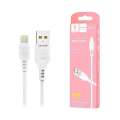 Denmen 2.4A Data Cable USB Micro Type-C Lightning iPhone Charging and Data Sync 1m PVC Cable. 