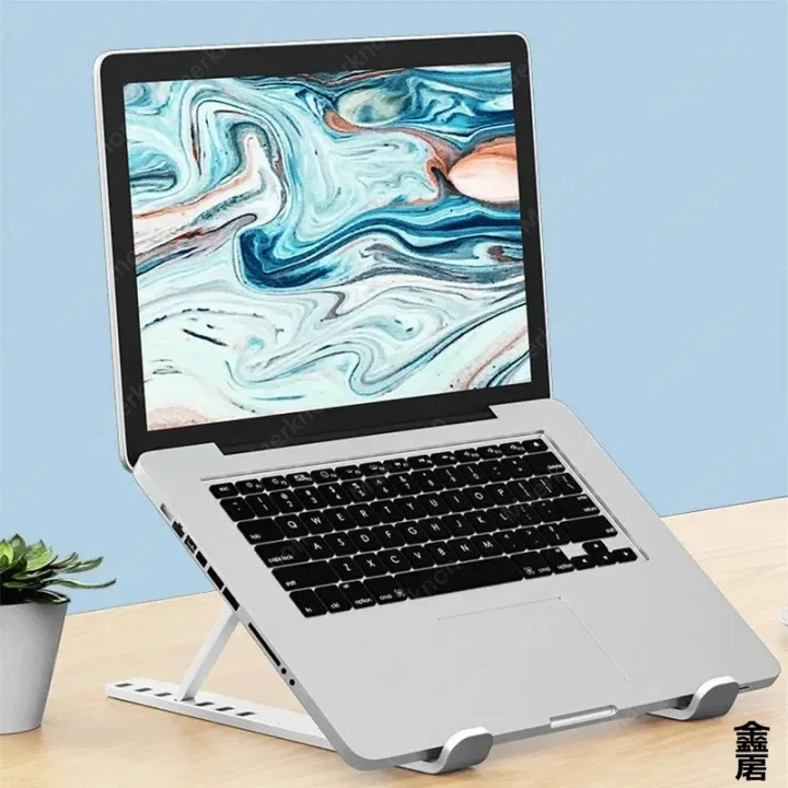 Portable foldable computer monitor stand, adjustable laptop stand ...
