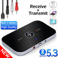 Upgraded Bluetooth 5.3 Audio Transmitter Receiver RCA 3.5mm AUX Jack USB Dongle Music Wireless Adapter For Car PC TV Headphones. 
