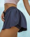 Women Summer Shorts Solid High Waist Casual Sport Pleated Skirt Pants Streetwear Gym Jogger Fitness Yoga Quick Dry Leggings.