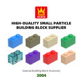 Wange 3004 100g/125PCS 1x2 Basic Building Block Moc Loose Parts Creativity with Bricks DIY Children's Toy Assembly  Storage. 