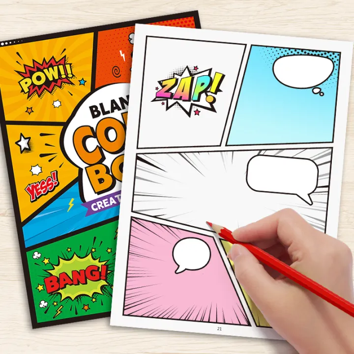 Blank%20Comic%20Creation%20Book,%2032%20Pages,%20Multi-Template%20American-Style%20Storyboard%20Sketchbook,%20Adult%20Trendy%20Story%20Creation%20Book,%20Smudge-Proof%20Paper,%20DIY%20Creative%20,%20Inspiration%20Notebook%20for%20Comic%20Enthusiasts%20-%20Image%204