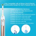 16x Toothbrush Head Compatible with Braun Oral-B Electric Toothbrushes, Toothbrush Heads Fit for Oral b Pro 3 Series/3500/Pro600. 
