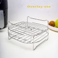 Air Fryer Double Layer Rack, Air Fryer Accessories Multi-purpose Rack. 
