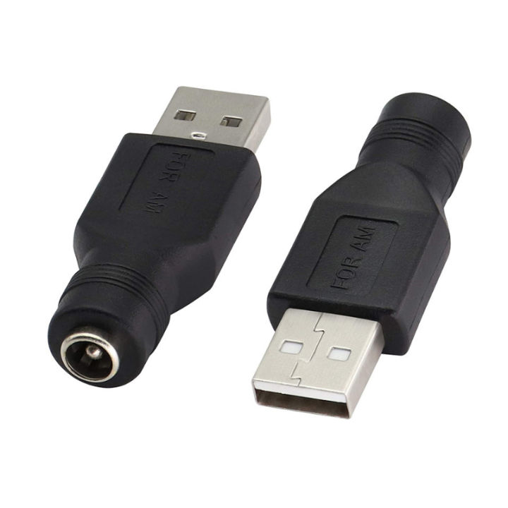 AC TO DC Adapter Plug DC Female to USB Male Female DC 5.5 * 2.1MM Power ...