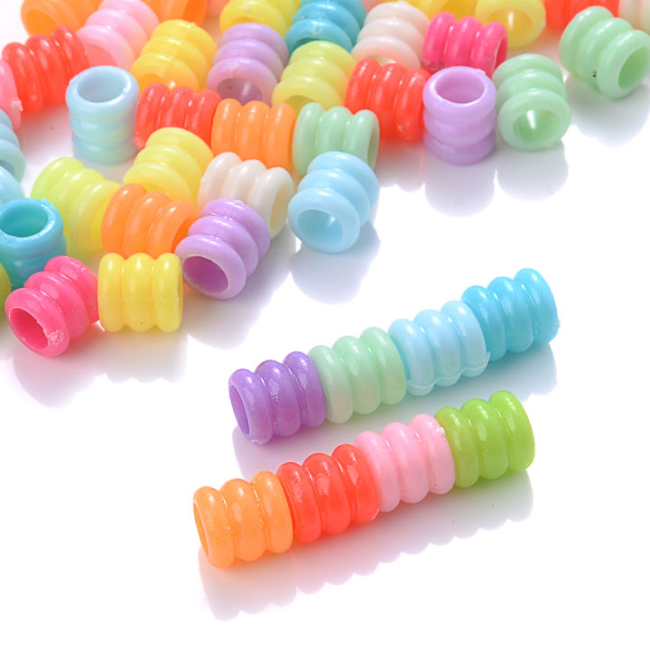 iYOE%20300pcs%20Mix%20Tube%20Acrylic%20Beads%20Big%20Hole%20Plastic%20Spacer%20Beads%20For%20DIY%20Jewelry%20Making%20Bracelet%20Necklace%20Handmade%20Keychain%20-%20Image%204
