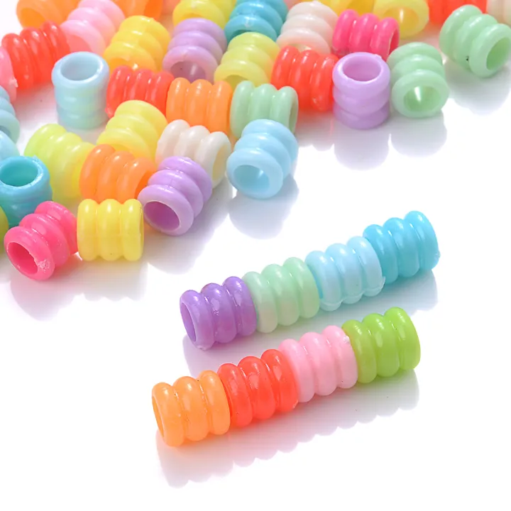 iYOE%20300pcs%20Mix%20Tube%20Acrylic%20Beads%20Big%20Hole%20Plastic%20Spacer%20Beads%20For%20DIY%20Jewelry%20Making%20Bracelet%20Necklace%20Handmade%20Keychain%20-%20Image%204
