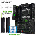 MACHINIST MR9A PRO X99 TPM 2.0 Motherboard LGA2011-3 Xeon E5 2690 V3 CPU DDR4 16GB (2*8GB) 2666MHz RAM Optional Kit Set.