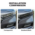 Smoke Black Car Headlight Protective Film for Honda Accord 10th 11th Pre Cut TPU PPF Anti-Scratch High-Gloss Vinyl Wrap Film.