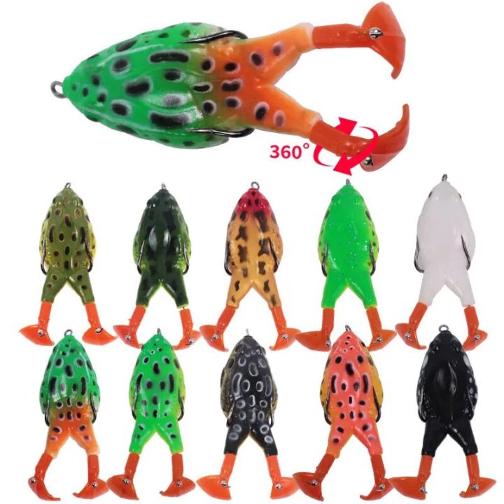 Surface Tractor Rotating Propeller Frog Road Subbait Floating Eater Bait Soft Bait Blackfish 12g Rotating Thunder Frog