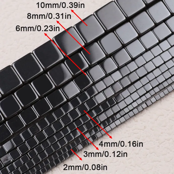 Black%20Square%20Natural%20Hematite%20Stone%20Beads%202/3/4/6/8/10mm%20Loose%20Spacer%20Beads%20For%20Jewelry%20Making%20Diy%20Bracelets%20Necklaces%20Supplies%20-%20Image%205
