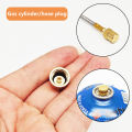 Pack of 1/5 Outdoor Camping Stove Top Cap, Leak-Proof Plug for Flat Gas Cylinder, Liquefied Gas Blocking Device. 