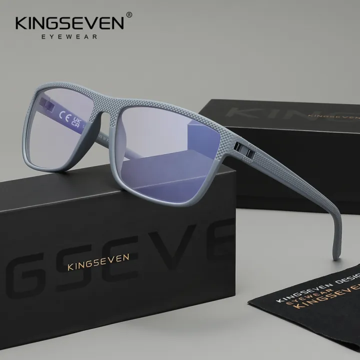 KINGSEVEN%20Blue%20Light%20Blocking%20Glasses%20Men/Women%20Phone%20Computer%20Eyewear%20Rectangle%20Anti-Blue%20Glasses%20-%20Image%203