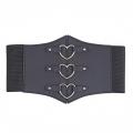 One waist cinching, chest cinching, elastic, wide waistband, three heart-shaped buckles for decoration, versatile for daily use,.