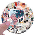 50pcs The Summer Hikari Died Stickers Cool Yoshiki Hikaru Sticker Laptop Bike Skateboard Suitcase Bike Aesthetics Decals. 
