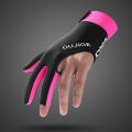 Billiards Glove Left Hand Three Finger Billiard Glove Non Slip Stickers Elasticity Billiard Training Gloves Accessories.