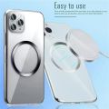 Stainless Steel Universal Magnetic Metal Plate Ring For Magsafe Wireless Charger Iron Sheet Sticker Magnet Car Phone Holder. 