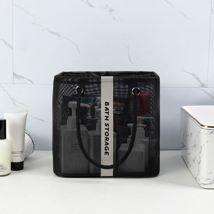 Large/small%20Shower%20Bag%20Portable%20Toiletry%20Bag%20Men's%20Dental%20Supplies%20Mesh%20Toiletry%20Bag%20Basket%20Women's%20Travel%20Storage%20Basket%20-%20Image%204