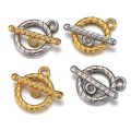 12/Pcs Bracelet LOCK - Stainless Steel OT Toggle Claps for jewellery making - Necklace Necklaces Bracelets Connector Hooks Finding Accessories. 