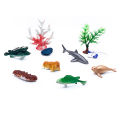 56-Piece Underwater World Model Set - Mini Marine Animals, Coral, Octopus, Nautilus, Crab, Lobster, Starfish, Ocean Model Animal. 