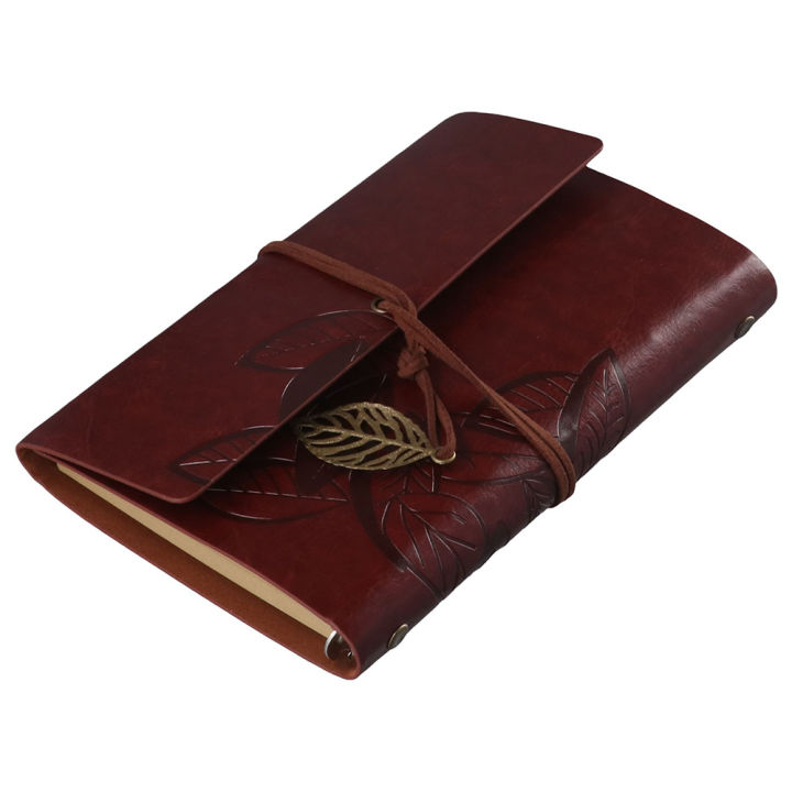 Cute%20Diary%20Notepad%20Sketch%20Book,%20Leaf%20Embossed%20and%20Retro%20Pendants%20Book,%20PU%20Synthetic%20Leather%20Journal%20Notebook%20-%20Image%206