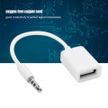 3.5mm Male Plug Jack To USB Female AUX Audio Cable Converter Adapter Cord. 