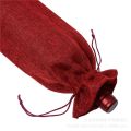 10pcs New Wine Bags Red Wine Bottle Covers Champagne Pouch Burlap Packaging Bag Wedding Party Decoration Wine Bags.