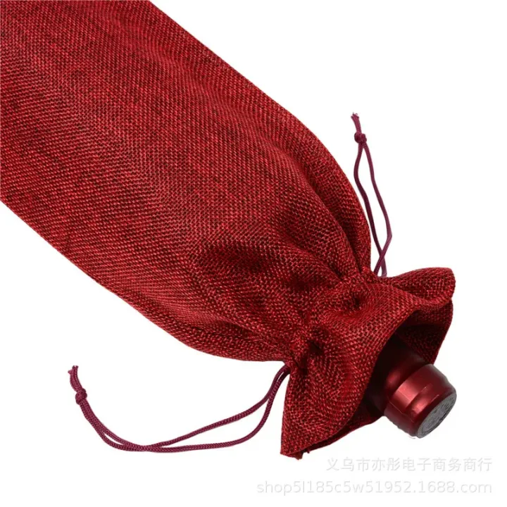 10pcs%20New%20Wine%20Bags%20Red%20Wine%20Bottle%20Covers%20%20Champagne%20Pouch%20Burlap%20Packaging%20Bag%20Wedding%20Party%20Decoration%20Wine%20Bags%20-%20Image%204