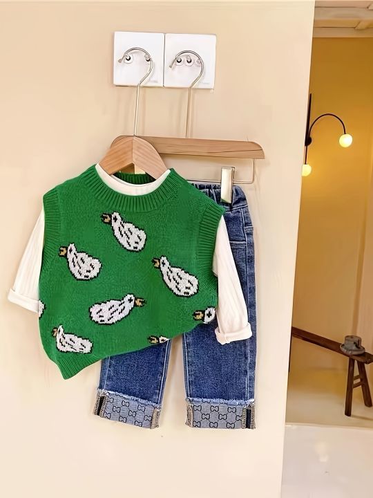 New%20Spring%20Clothing%20for%20Girls,%20Korean-Style%20Bottoming%20Shirts%20for%20Small%20and%20Medium-Sized%20Children,%20Stylish%20Vests%20for%20Baby%20Girls%20-%20Image%203