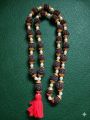Indian Black Rudraksha Mala Fine Pure 5 Mukhi 28+1 Beads 14 Inchi - 1 Ps. 