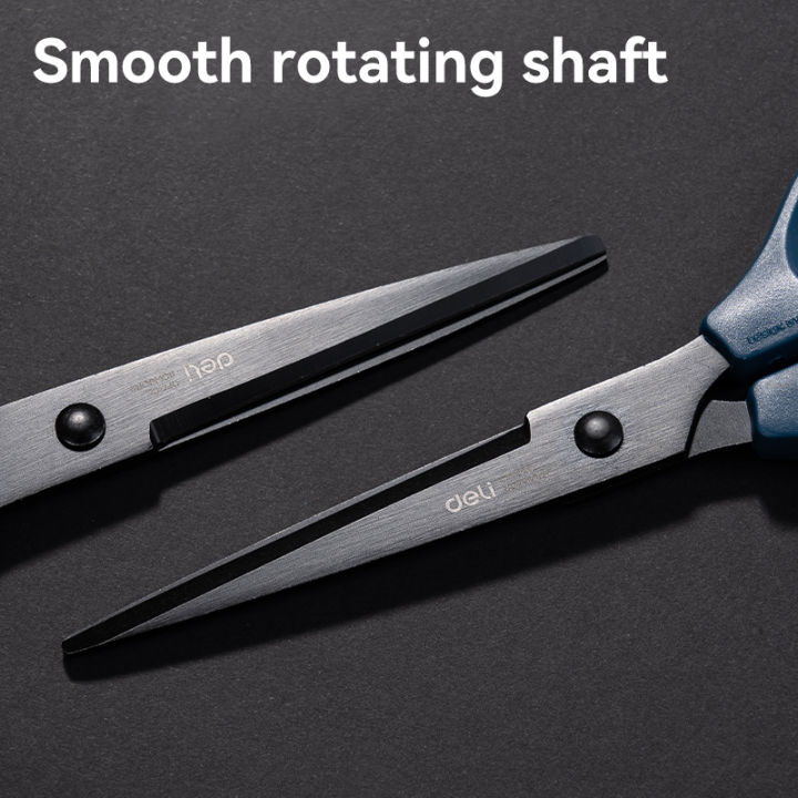 DELI%20Black%20Blade%20Scissors%20170mm%20-%20Ultra%20%20Non-Sticky%20for%20Paper,%20Cloth%20&%20Crafts%20-%20Image%202