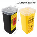 NEW Barbershop Blade Recycling Box Salon Mini Trash Can Razor Blade Disposal Case Syringe Needle Trash Collector Barber Tools. 