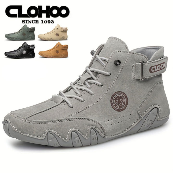 CLOHOO%20Hand-Sewn%20Octopus%20Design%20Men's%20Short%20Boots%20High-Top%20Leather%20Riding%20Boots%20Stylish%20Men's%20Footwear%20-%20Image%204