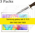 3PCS Glass screen protector for Samsung Galaxy Tab S 10.5 SM-T800 SM-T805 tablet protective film. 
