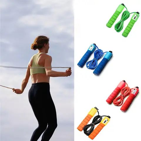 Jump rope skipping exercise rope with counter for girls children fun game kit