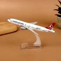 Turkish Airlines B777 Diecast Airplane Model 16cm | 1:400 Metal Aircraft Model Toy | Premium Decoration & Collectible. 