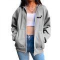 New in Women Tracksuit Trend Printing Hooded Sweatshirts Pants 2Pcs Set Casual Zipper Overcoat Suit Daily Clothing Autumn Winter. 