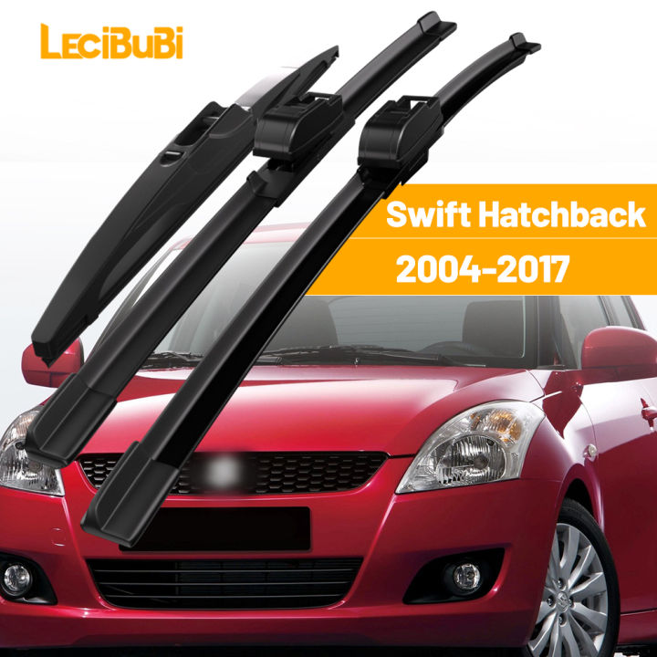 For Suzuki Swift Hatchback 2004-2017 1set Front & Rear Windshield Wiper Blades Windscreen Wipers 2005 2006 2007 2008 Accessories
