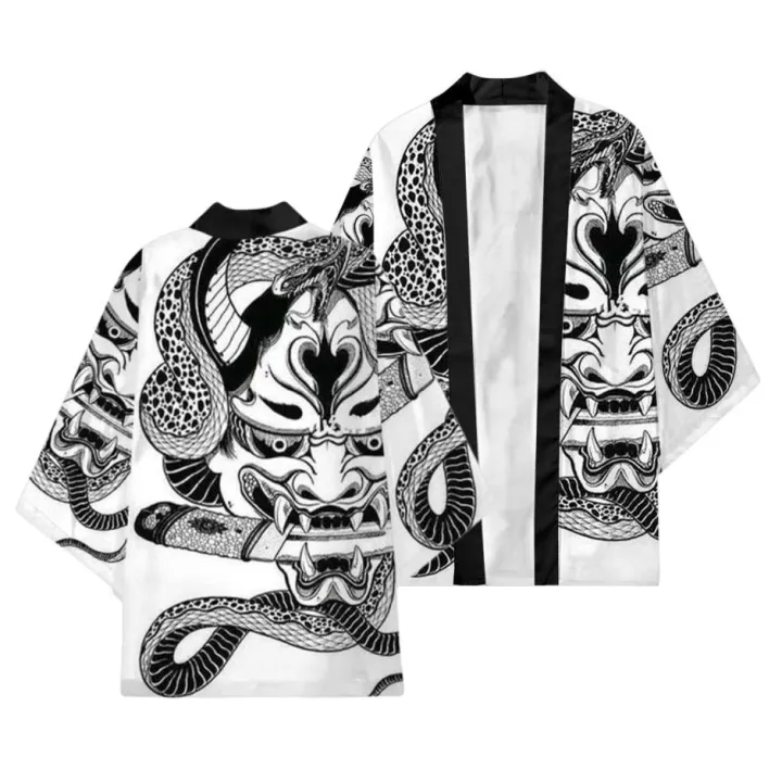 Summer%20Demon%20Snake%20Print%20Cardigan%20Men's%20Chinese%20Dragon%20Pattern%20Japanese%20Kimono%20Plus%20Size%20Asian%20Traditional%20Costume%20Cosplay%20Coat%20-%20Image%207
