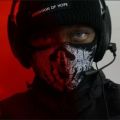 COD Keegan P. Russ Character Mask Cotton Headwear Black Windproof Outfit for Genesis 9 Skull Ghost for Motorcycle.