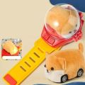 Children's Watch Remote Control Car Electric Alloy Mini Watch Car Parent Child Interaction 2.4G Remote Control Racing Toy .