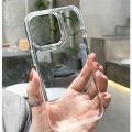 Luxury Silicone Transparent Shockproof Armo Case For iPhone 15 14 13 12 11 Pro Max 7 8 Plus XR XS X Phone Clear Protection Cover. 