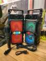Wireless Portable Karaoke Speaker GTS-1571 With Wired Microphone Support Bluetooth, Mic, FM Radio, TF Memory Card Reader and USB Pen Drive. 