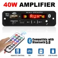 160W Amplifier Bluetooth MP3 WMA APE Decoder Board 12V 80W Handsfree Car Audio Microphone USB TF FM Radio DIY Mp3 Music Player. 